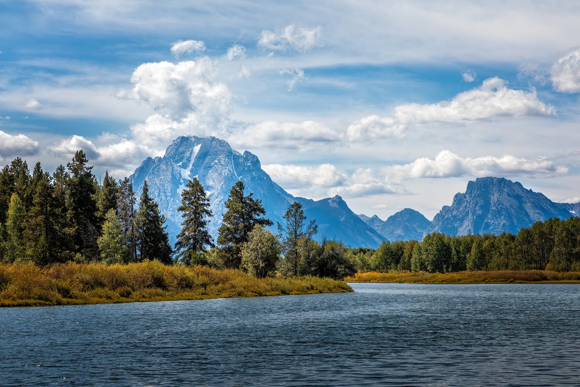 Mount Moran over the Snake River, Jackson Hole, Wyoming